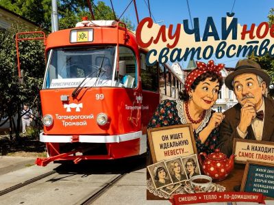 Спектакль в ретро трамвае